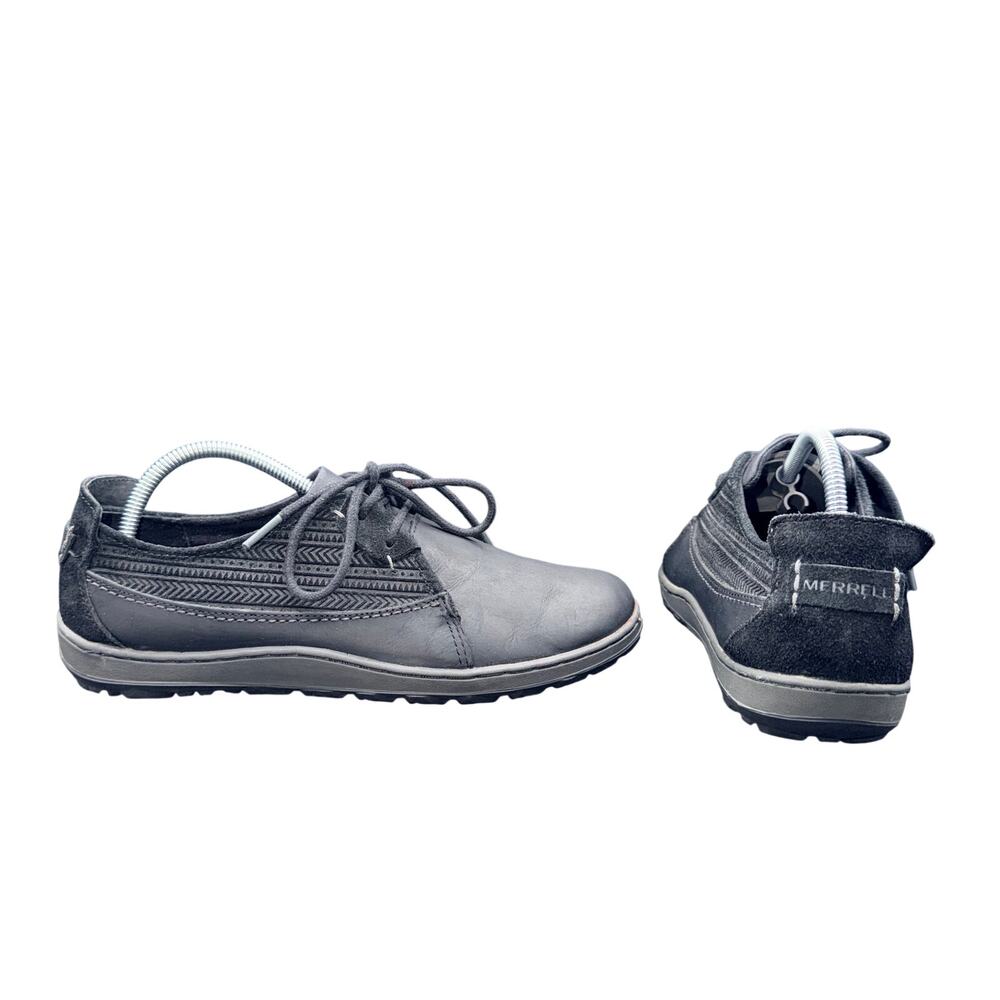 Merrell Black Leather Lace Up Casual Shoes Women’s Size 7.5 Select Grip